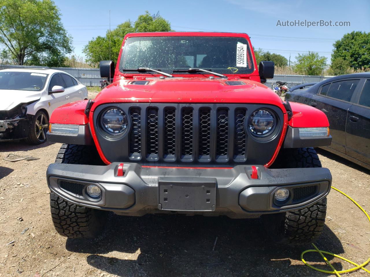 2022 Jeep Gladiator Rubicon Red vin: 1C6JJTBG1NL148684