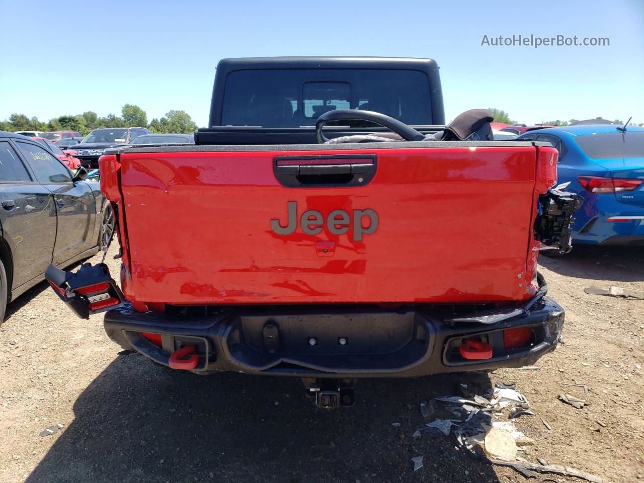 2022 Jeep Gladiator Rubicon Red vin: 1C6JJTBG1NL148684