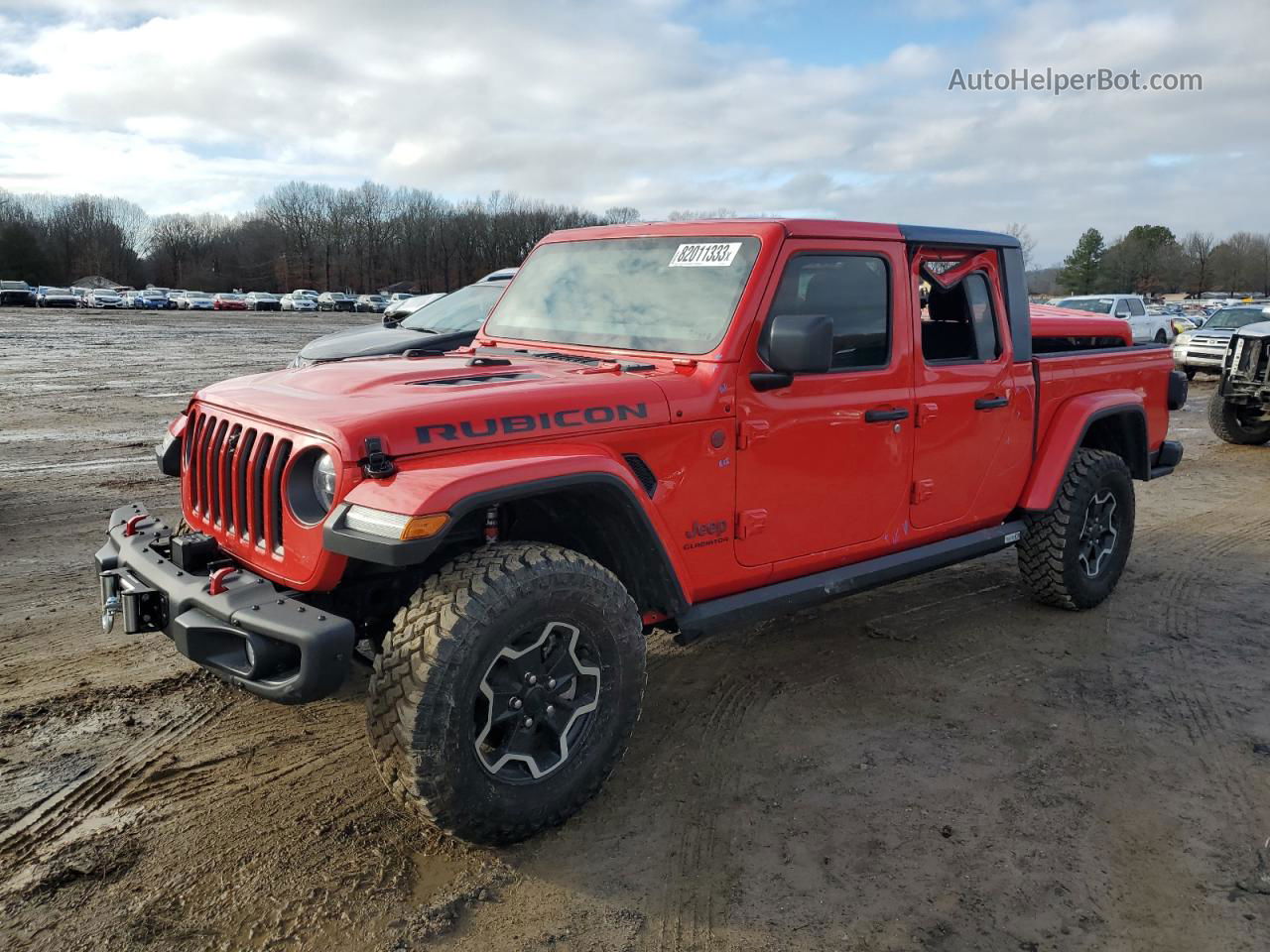 2022 Jeep Gladiator Rubicon Red vin: 1C6JJTBG2NL157443