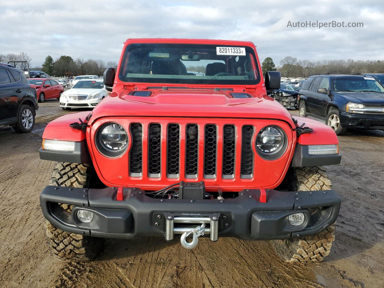 2022 Jeep Gladiator Rubicon Red vin: 1C6JJTBG2NL157443