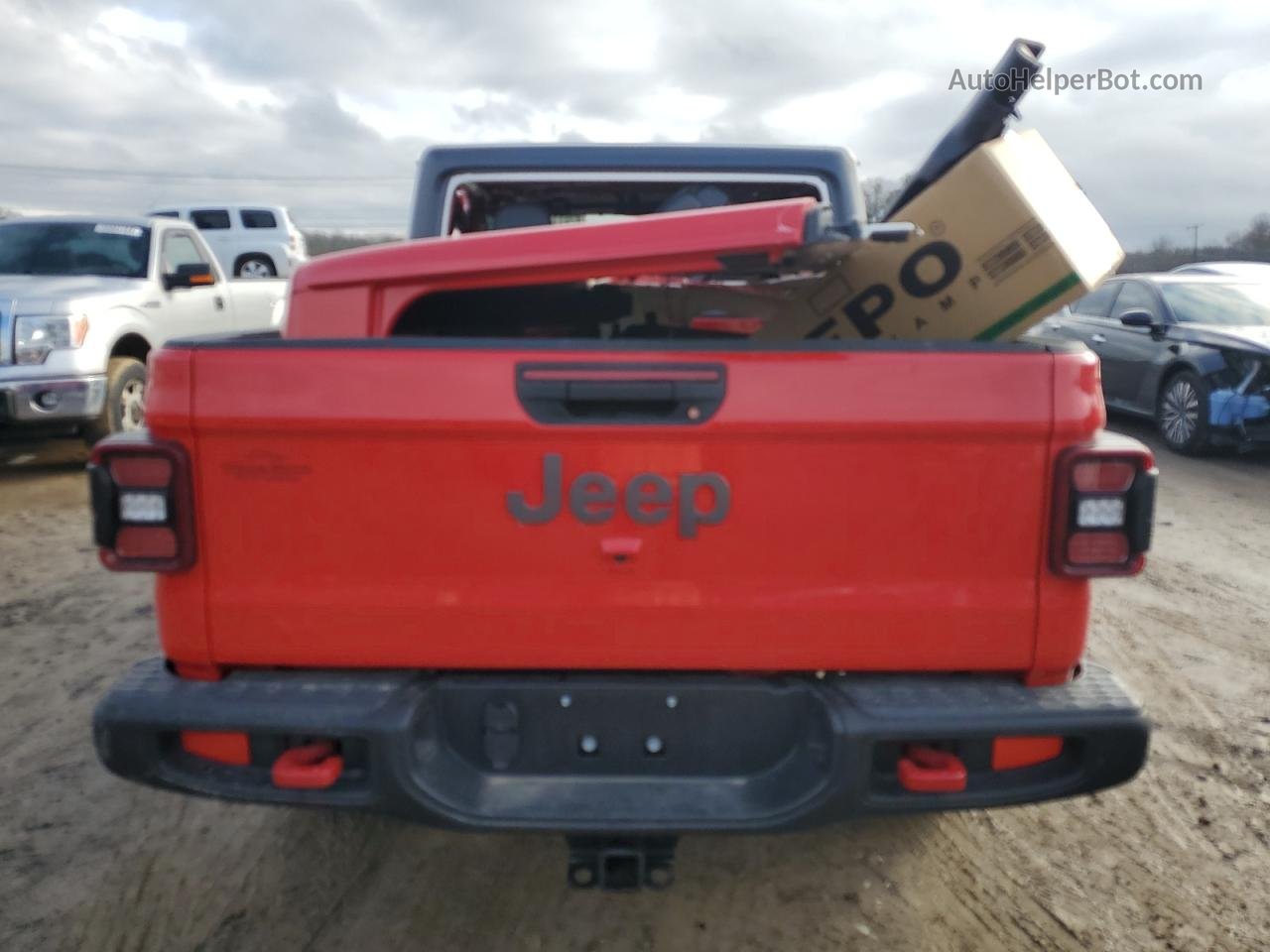 2022 Jeep Gladiator Rubicon Red vin: 1C6JJTBG2NL157443