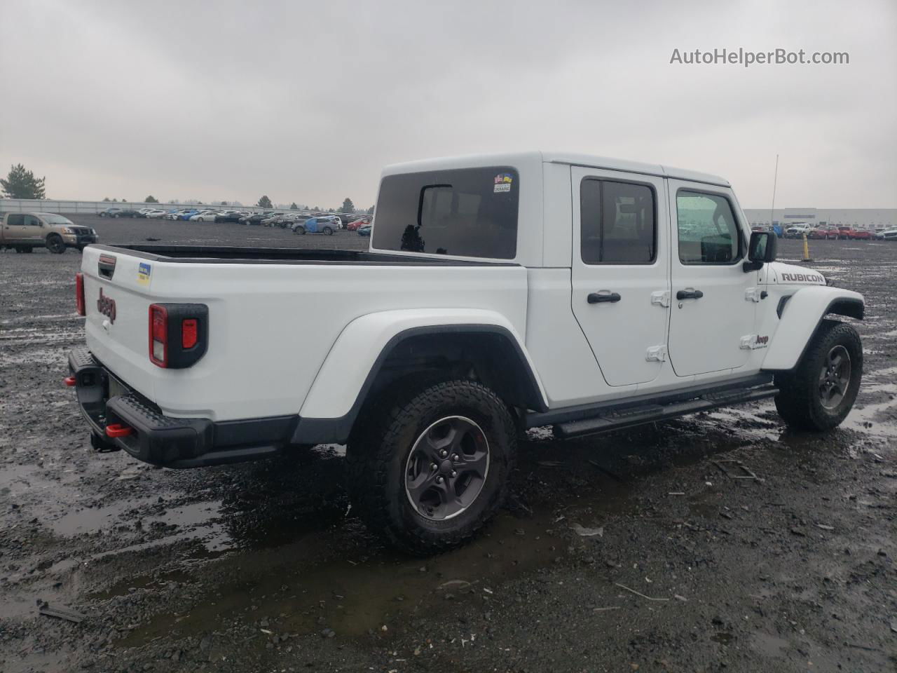 2022 Jeep Gladiator Rubicon Белый vin: 1C6JJTBG4NL109474