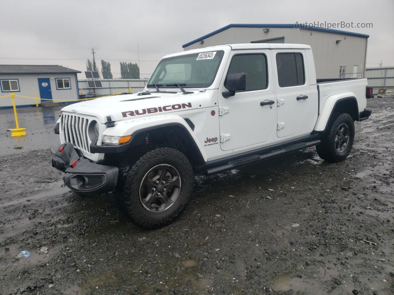 2022 Jeep Gladiator Rubicon Белый vin: 1C6JJTBG4NL109474