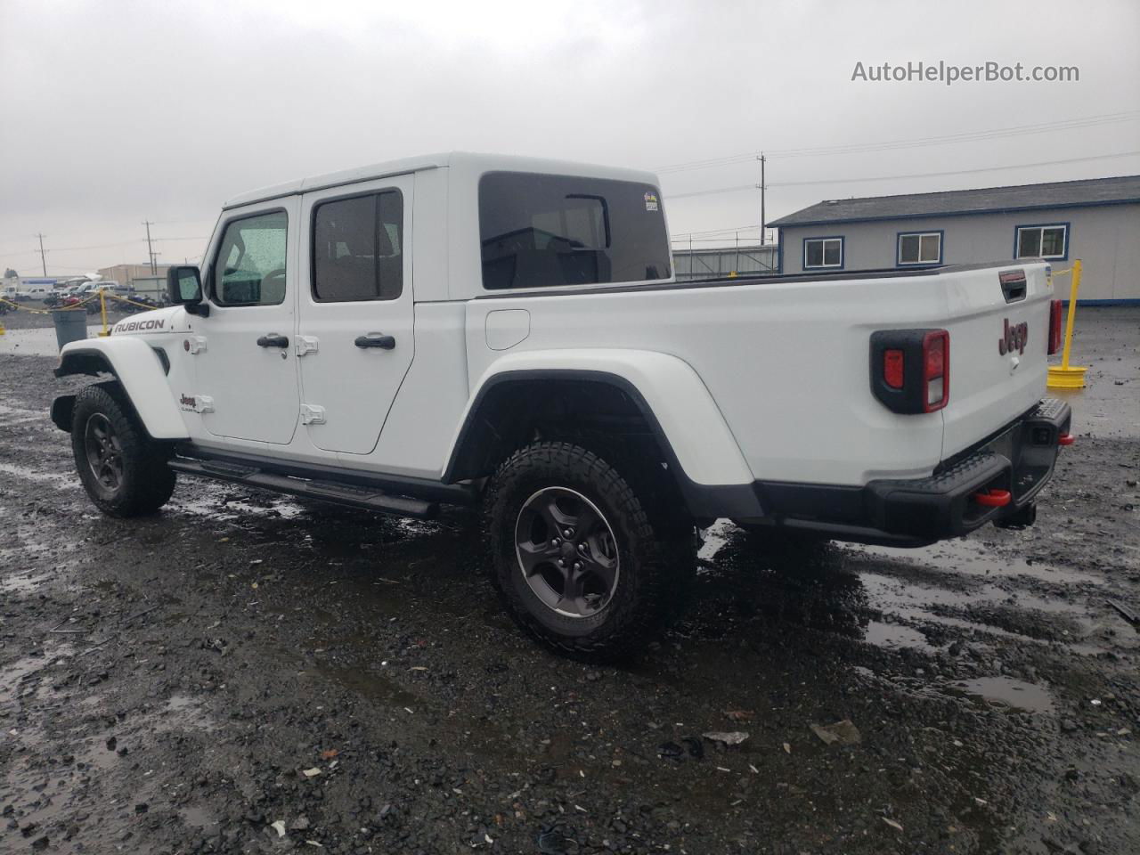 2022 Jeep Gladiator Rubicon Белый vin: 1C6JJTBG4NL109474