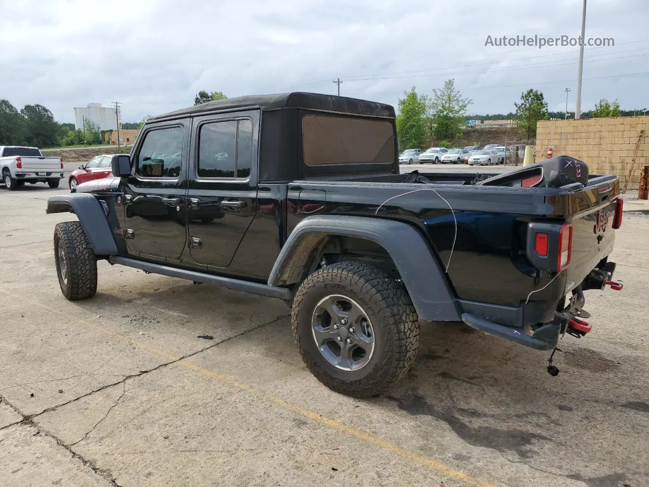 2022 Jeep Gladiator Rubicon Черный vin: 1C6JJTBG4NL164541