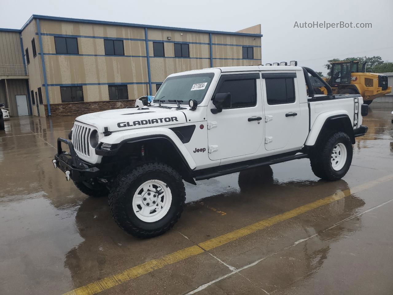 2022 Jeep Gladiator Rubicon White vin: 1C6JJTBG5NL152818