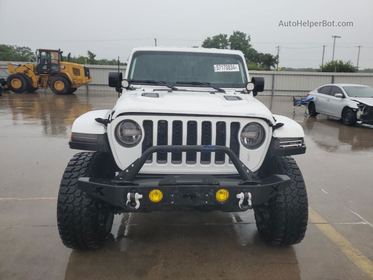 2022 Jeep Gladiator Rubicon White vin: 1C6JJTBG5NL152818