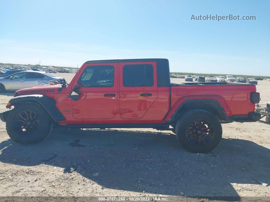 2022 Jeep Gladiator Rubicon 4x4 Red vin: 1C6JJTBG5NL166296