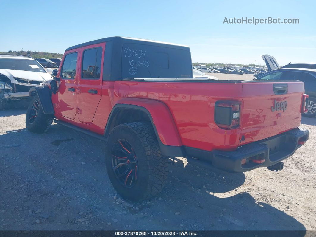 2022 Jeep Gladiator Rubicon 4x4 Red vin: 1C6JJTBG5NL166296