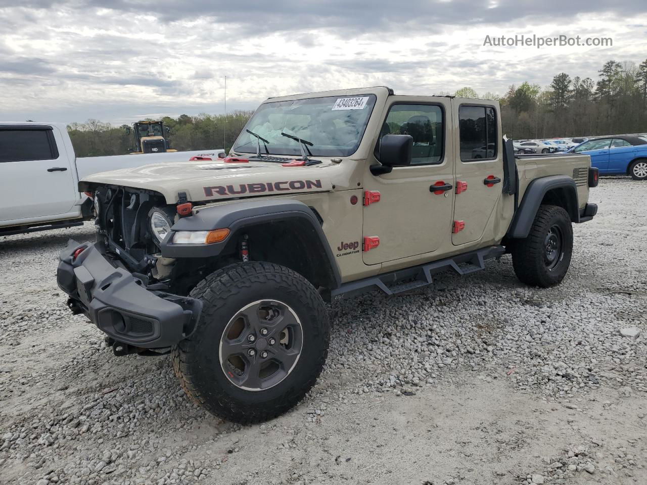 2022 Jeep Gladiator Rubicon Tan vin: 1C6JJTBG5NL182952