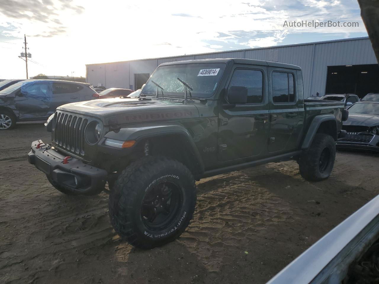 2022 Jeep Gladiator Rubicon Green vin: 1C6JJTBG6NL100968