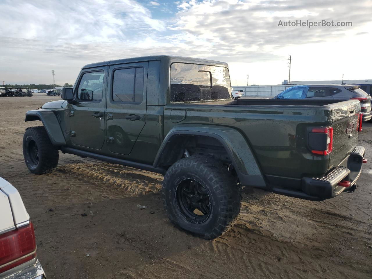 2022 Jeep Gladiator Rubicon Зеленый vin: 1C6JJTBG6NL100968