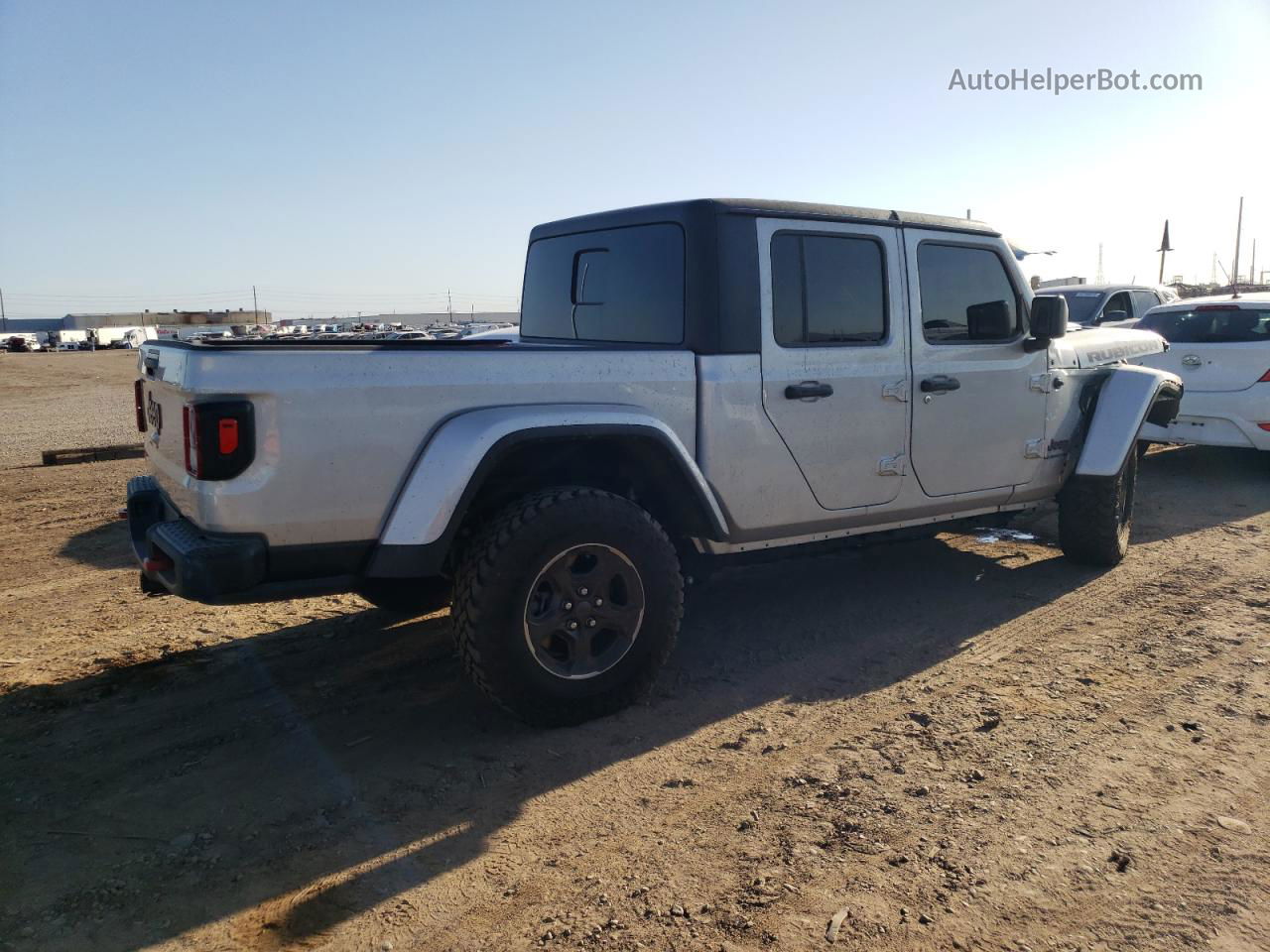 2022 Jeep Gladiator Rubicon Silver vin: 1C6JJTBG6NL114949