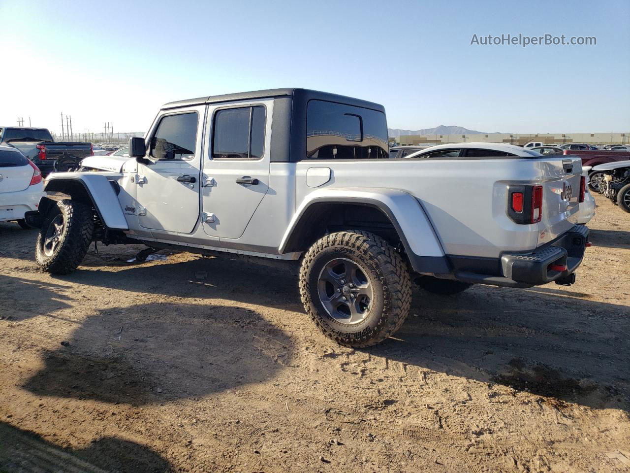 2022 Jeep Gladiator Rubicon Silver vin: 1C6JJTBG6NL114949