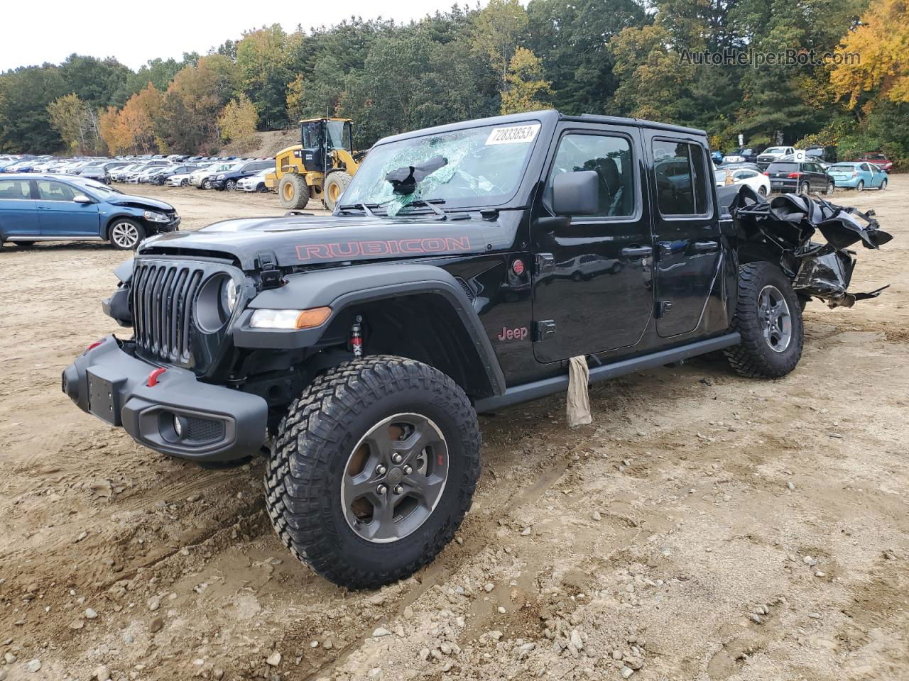 2022 Jeep Gladiator Rubicon Черный vin: 1C6JJTBG6NL155405