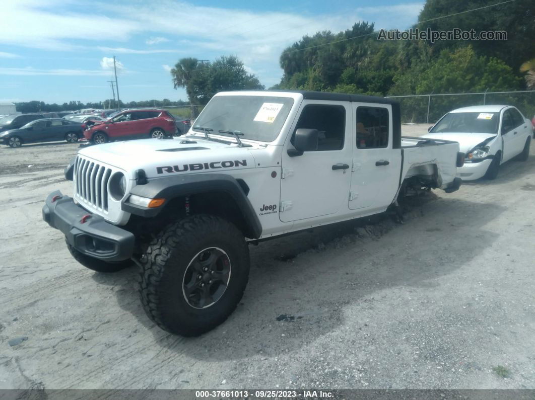 2022 Jeep Gladiator Rubicon White vin: 1C6JJTBG6NL164363