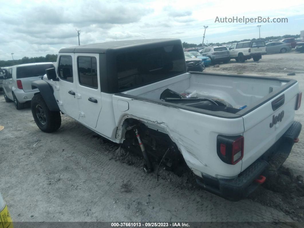 2022 Jeep Gladiator Rubicon White vin: 1C6JJTBG6NL164363