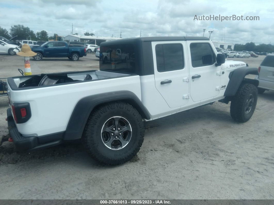 2022 Jeep Gladiator Rubicon White vin: 1C6JJTBG6NL164363