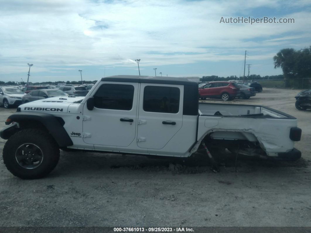 2022 Jeep Gladiator Rubicon White vin: 1C6JJTBG6NL164363