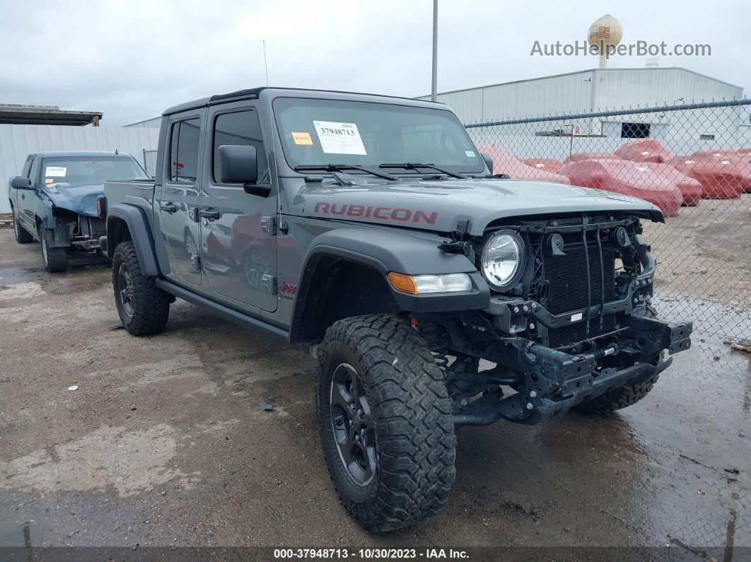 2022 Jeep Gladiator Rubicon 4x4 Gray vin: 1C6JJTBG6NL164976