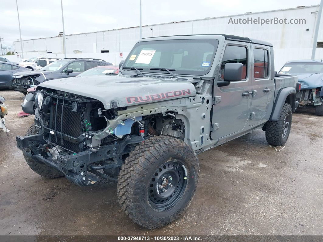 2022 Jeep Gladiator Rubicon 4x4 Gray vin: 1C6JJTBG6NL164976