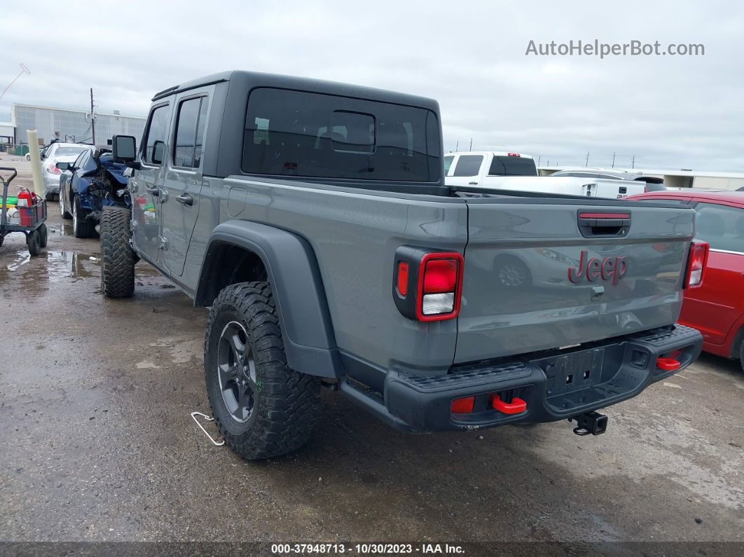 2022 Jeep Gladiator Rubicon 4x4 Gray vin: 1C6JJTBG6NL164976