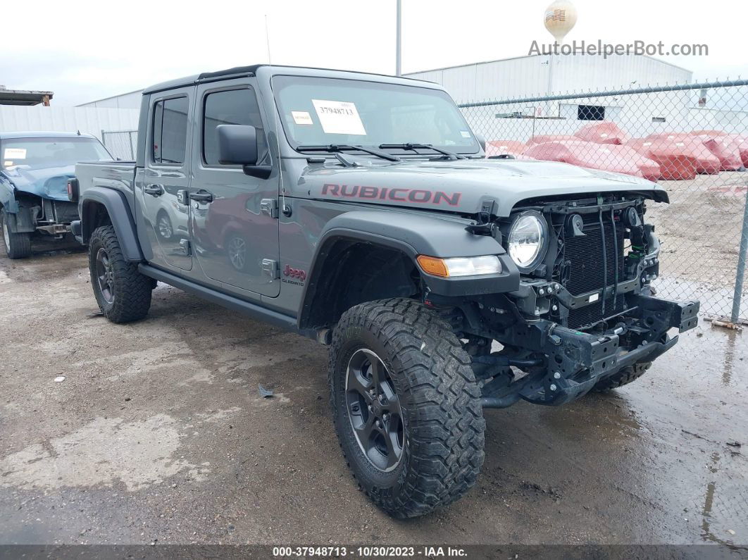 2022 Jeep Gladiator Rubicon 4x4 Gray vin: 1C6JJTBG6NL164976