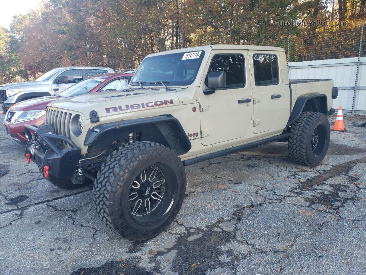 2022 Jeep Gladiator Rubicon Cream vin: 1C6JJTBG6NL171605