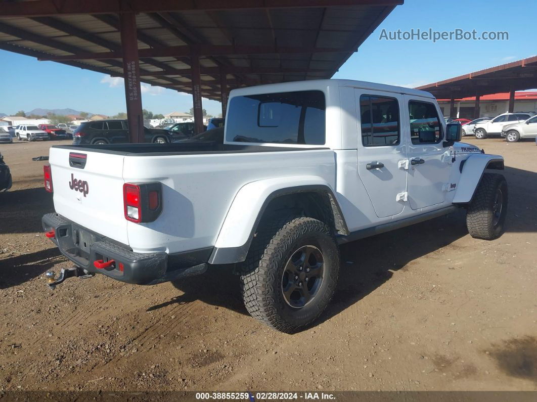 2022 Jeep Gladiator Rubicon 4x4 White vin: 1C6JJTBG7NL149919