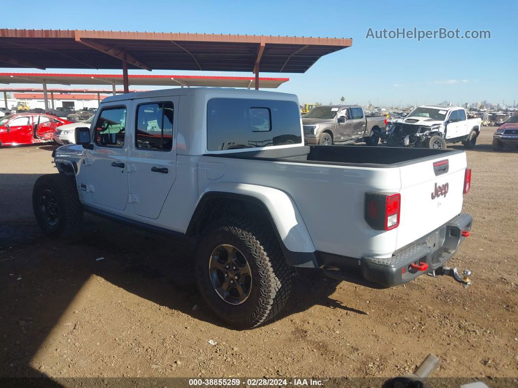 2022 Jeep Gladiator Rubicon 4x4 White vin: 1C6JJTBG7NL149919