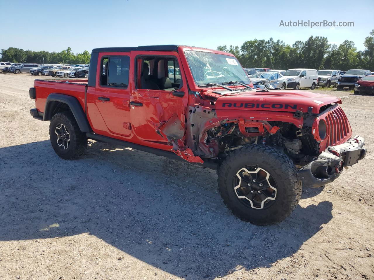 2022 Jeep Gladiator Rubicon Red vin: 1C6JJTBG8NL179026