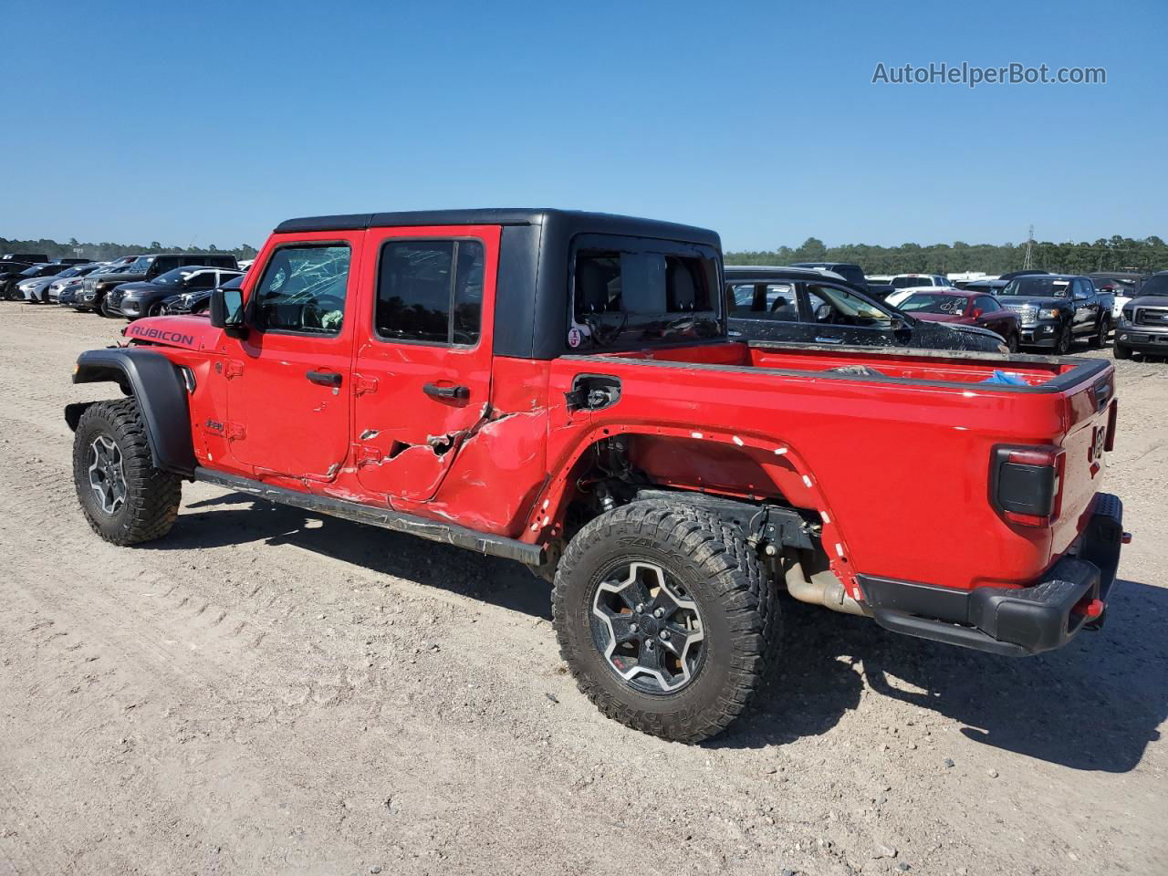 2022 Jeep Gladiator Rubicon Red vin: 1C6JJTBG8NL179026