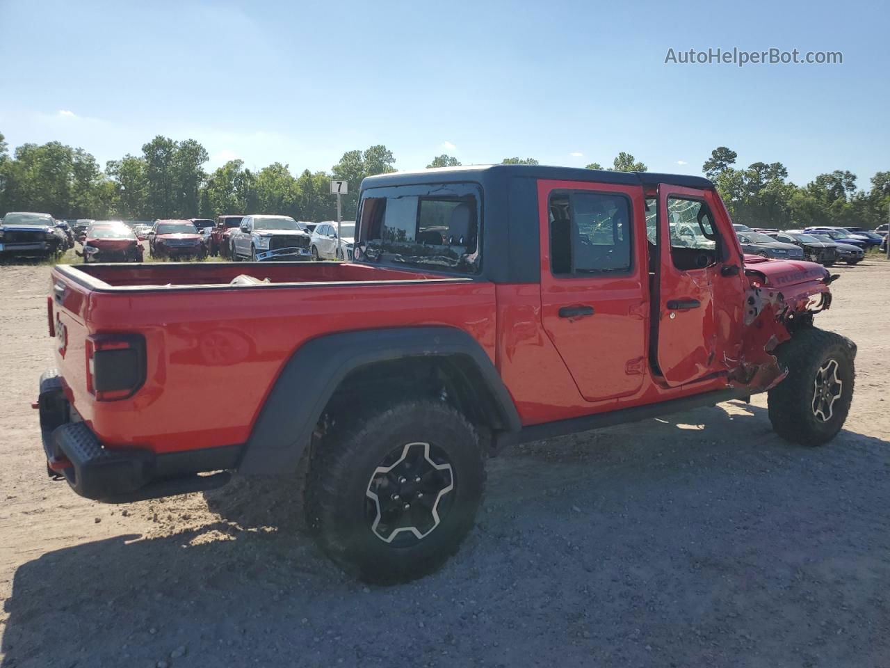 2022 Jeep Gladiator Rubicon Red vin: 1C6JJTBG8NL179026