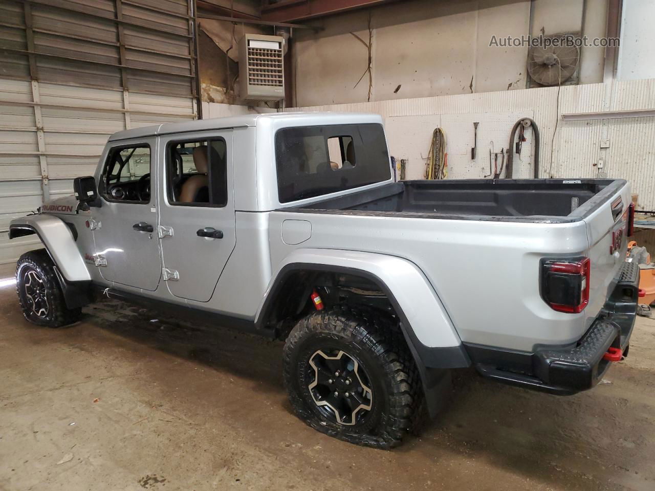 2022 Jeep Gladiator Rubicon Silver vin: 1C6JJTBG9NL101516