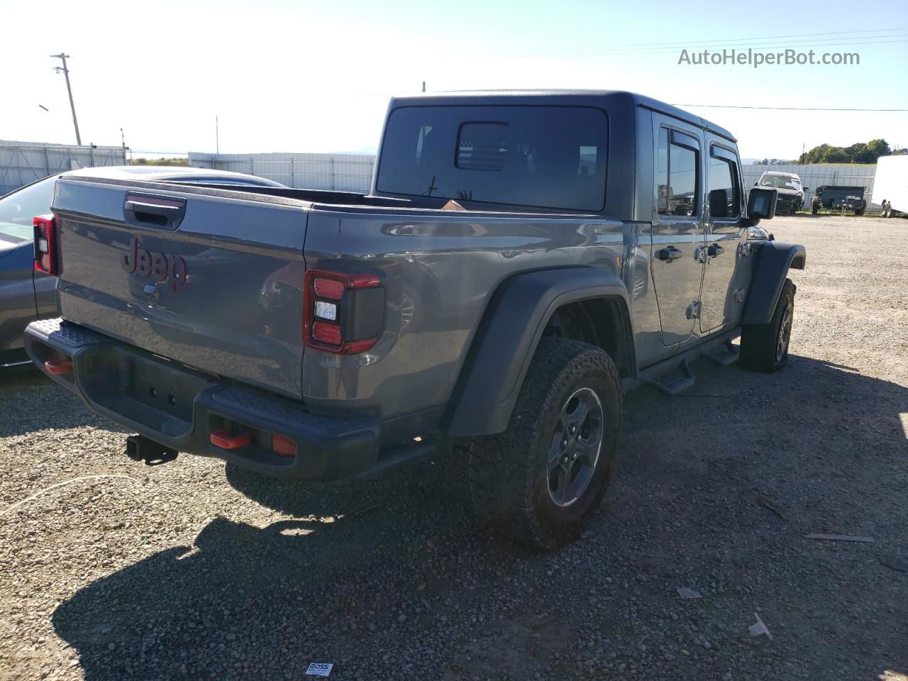 2022 Jeep Gladiator Rubicon Серый vin: 1C6JJTBG9NL111026