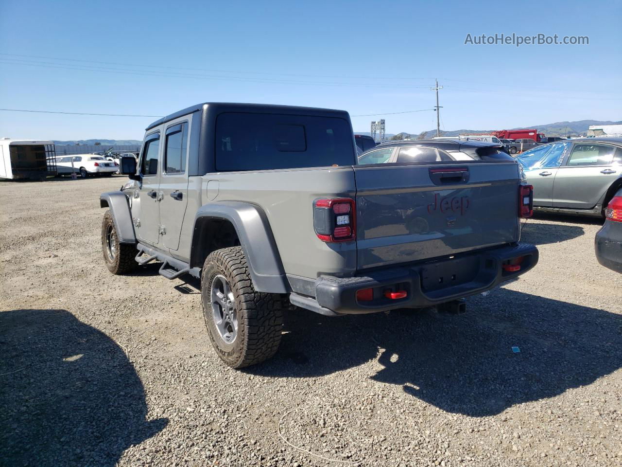 2022 Jeep Gladiator Rubicon Gray vin: 1C6JJTBG9NL111026