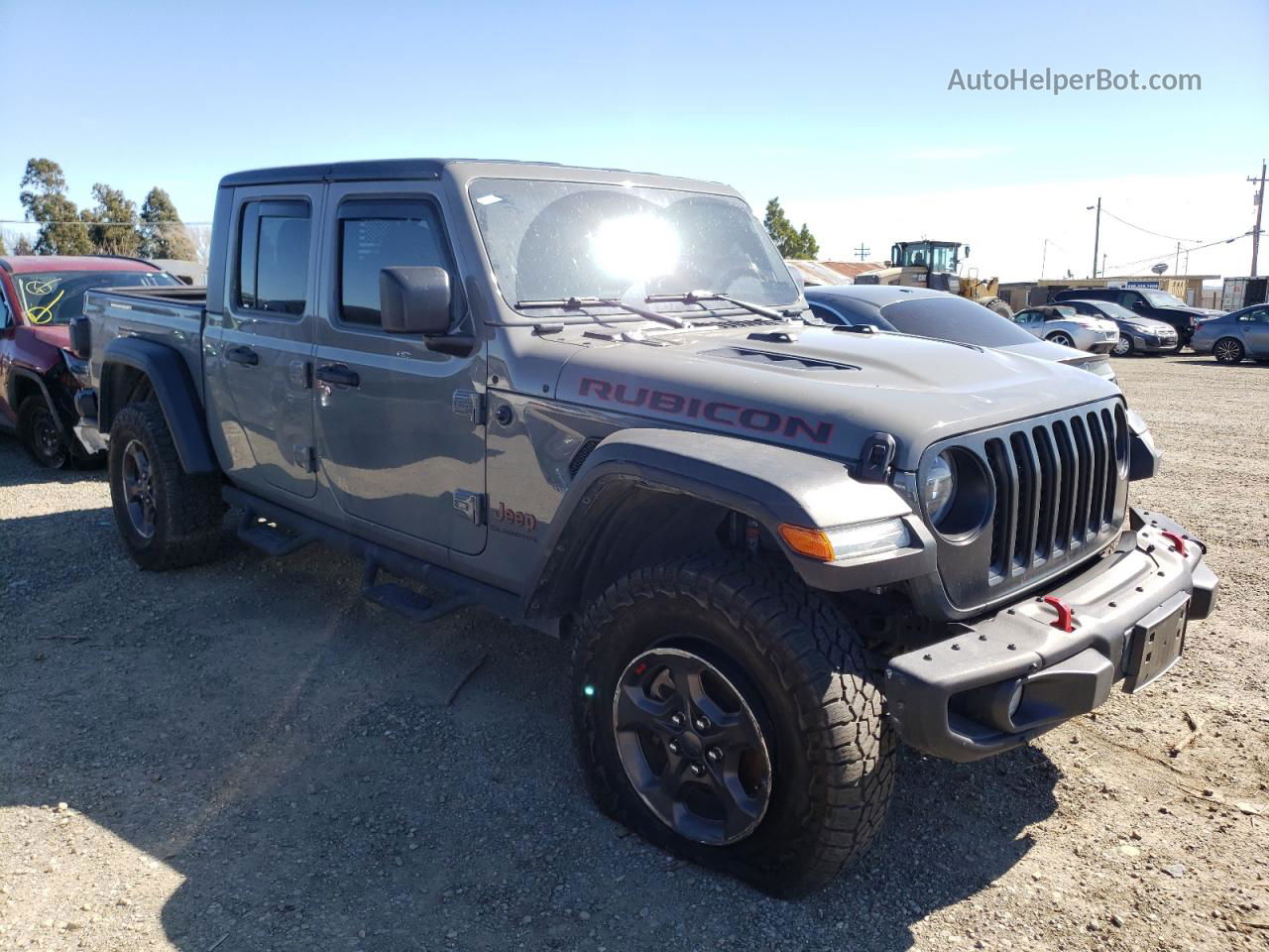 2022 Jeep Gladiator Rubicon Gray vin: 1C6JJTBG9NL111026