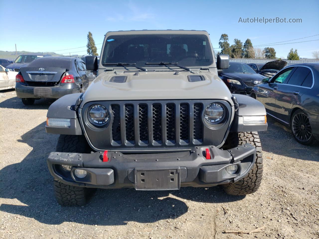 2022 Jeep Gladiator Rubicon Серый vin: 1C6JJTBG9NL111026