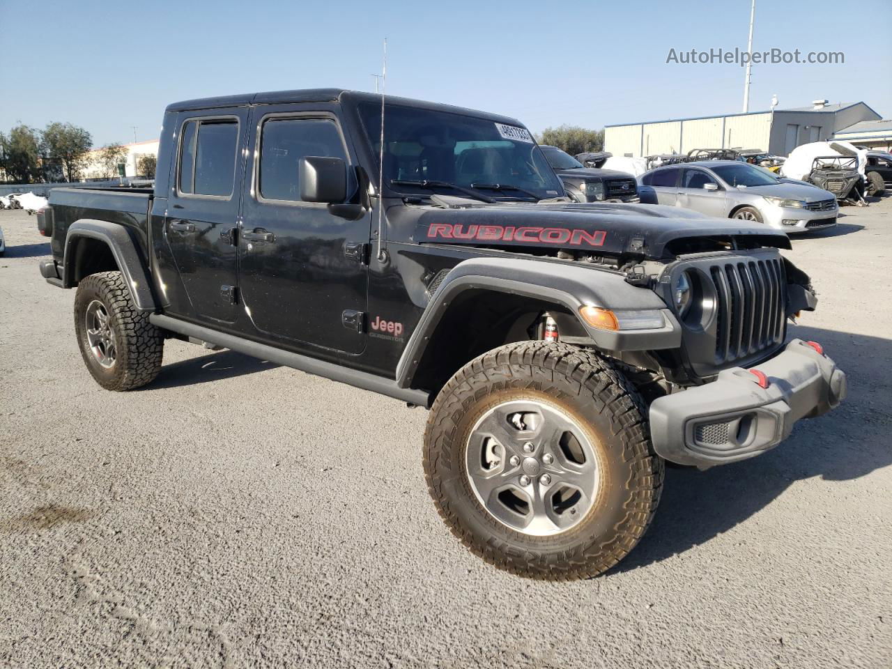 2022 Jeep Gladiator Rubicon Черный vin: 1C6JJTBG9NL166270