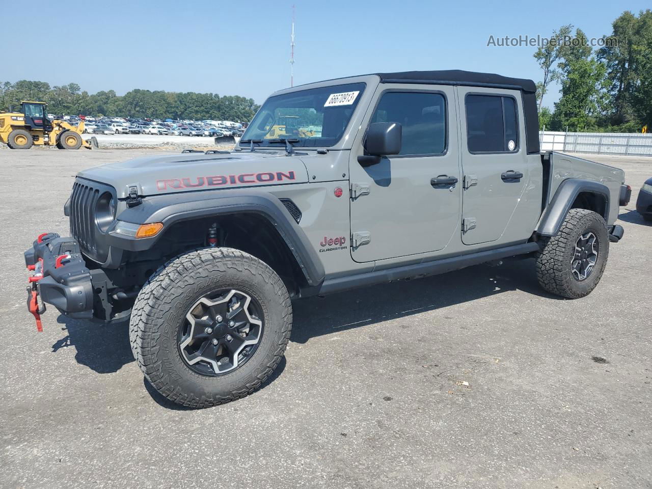 2022 Jeep Gladiator Rubicon Gray vin: 1C6JJTBM3NL168134