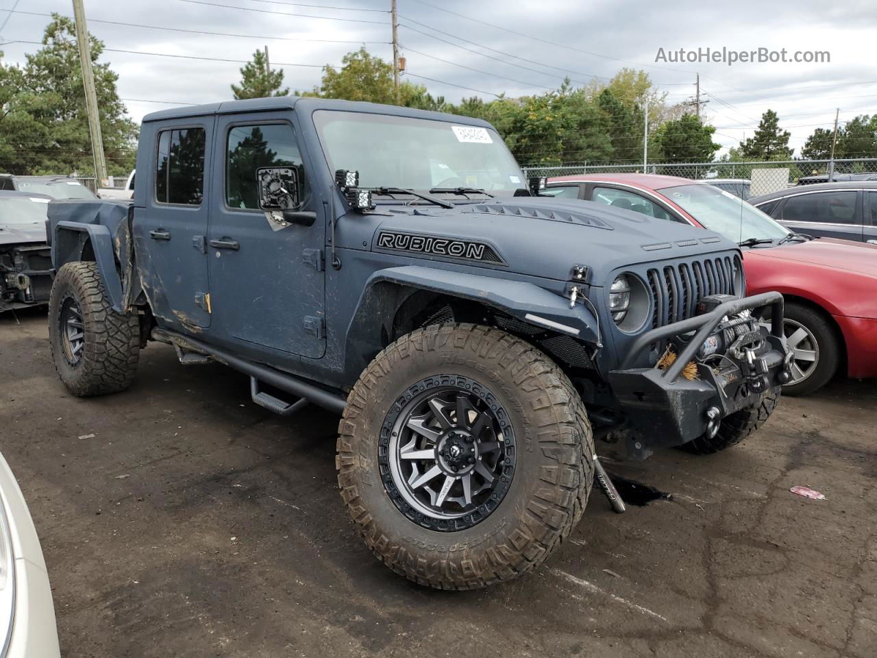 2022 Jeep Gladiator Rubicon Серый vin: 1C6JJTBM5NL136270