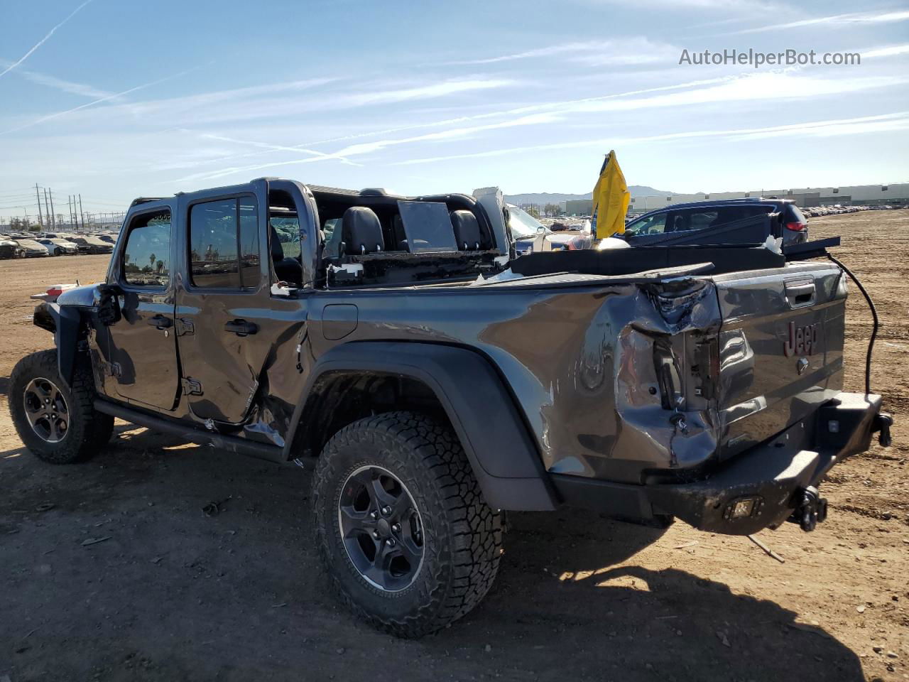 2022 Jeep Gladiator Rubicon Gray vin: 1C6JJTBM5NL156700