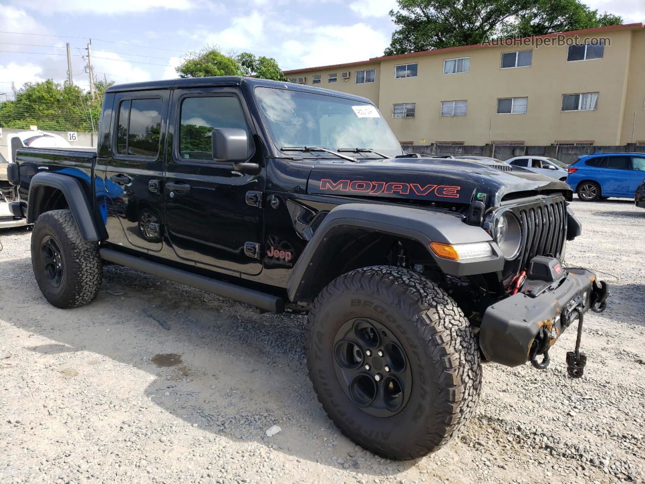 2022 Jeep Gladiator Mojave Черный vin: 1C6JJTEG0NL175449