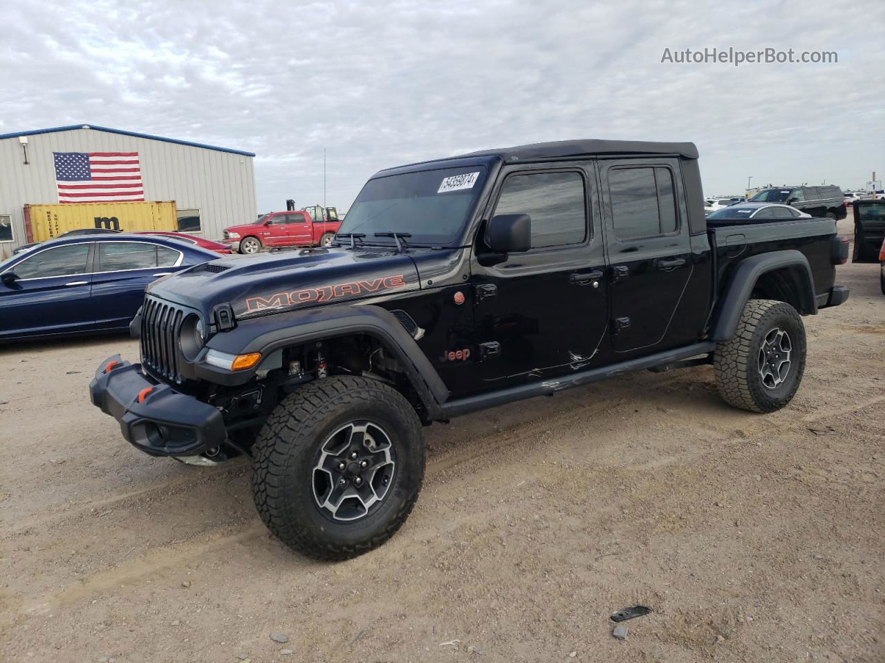 2022 Jeep Gladiator Mojave Черный vin: 1C6JJTEG1NL174746