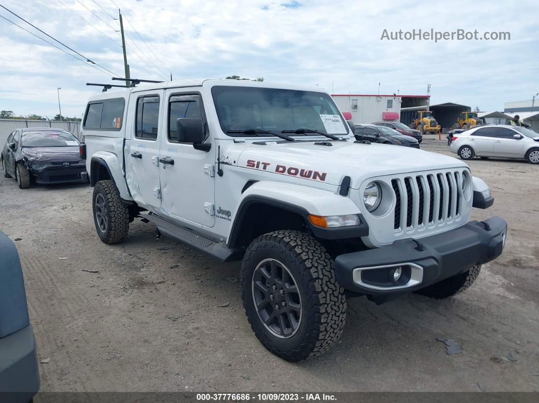 2022 Jeep Gladiator Overland White vin: 1C6JJTFM1NL125647