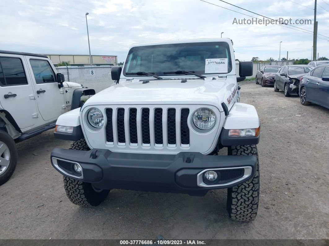 2022 Jeep Gladiator Overland White vin: 1C6JJTFM1NL125647