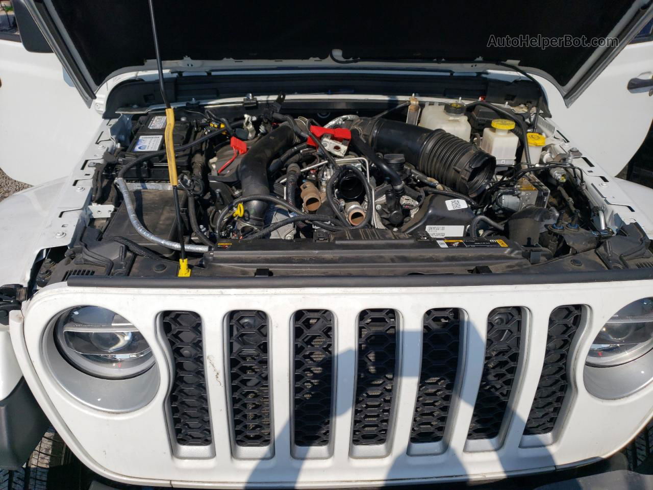 2022 Jeep Gladiator Overland White vin: 1C6JJTFM2NL107626