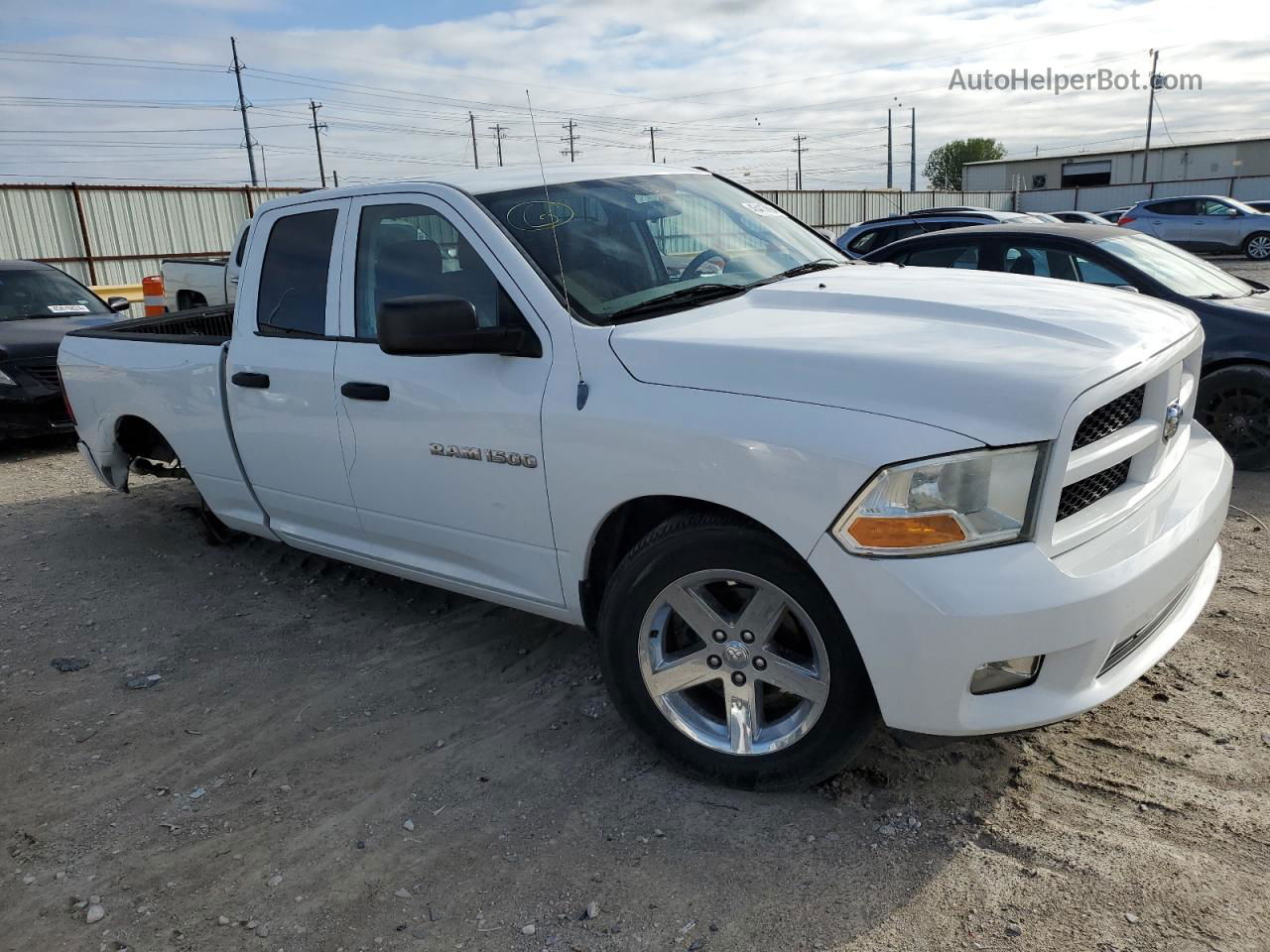 2012 Dodge Ram 1500 St White vin: 1C6RD6FT3CS197052