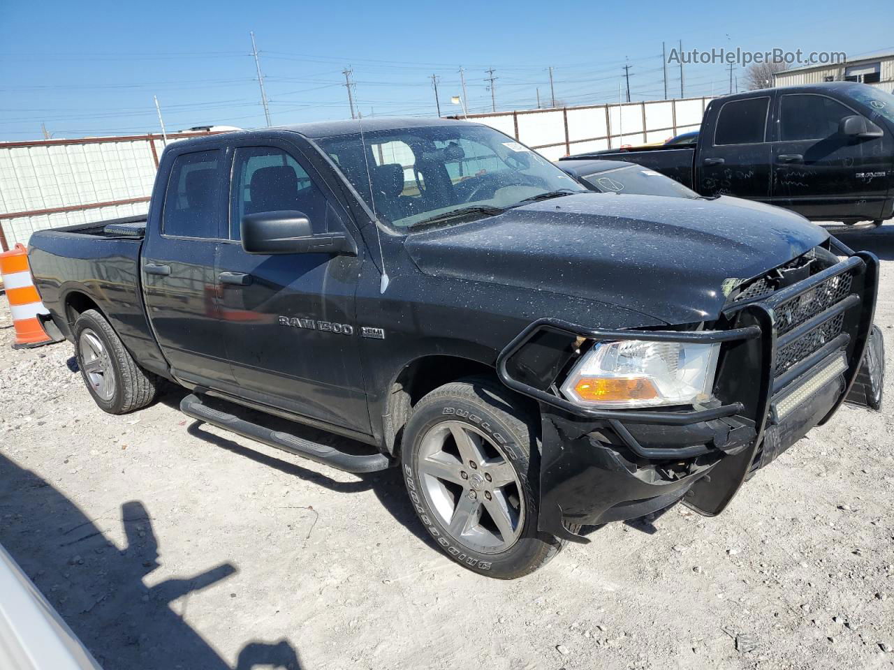 2012 Dodge Ram 1500 St Black vin: 1C6RD6FT8CS301356