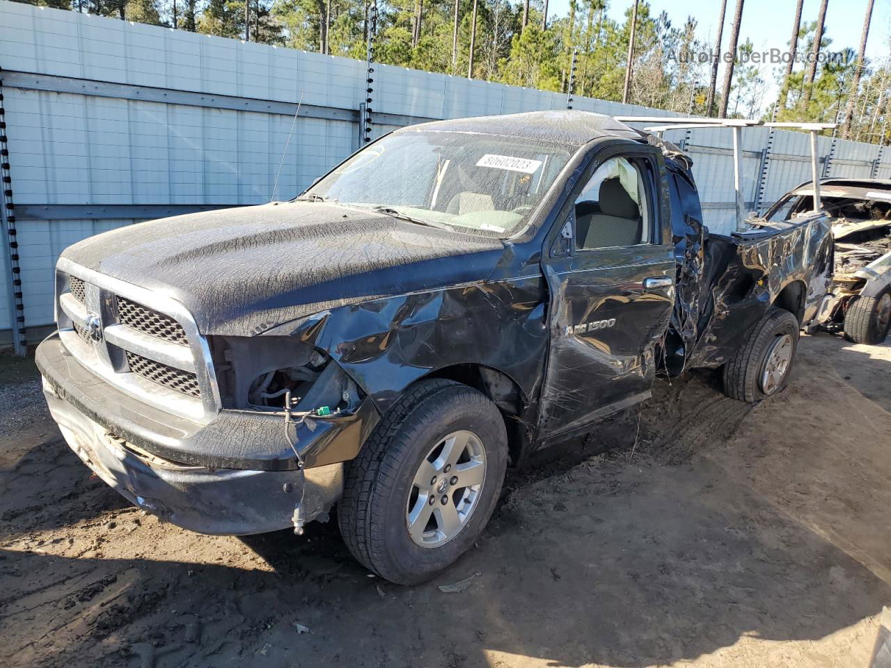 2012 Dodge Ram 1500 Slt Black vin: 1C6RD6GP1CS100058